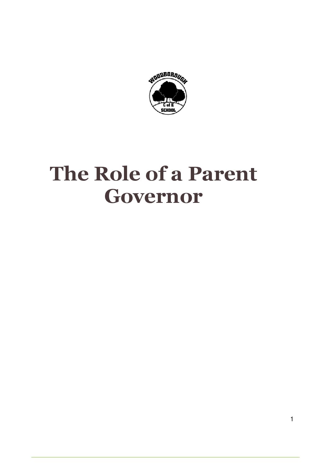 examples of parent governor personal statement